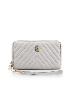 Carraig Donn Bordeaux Quilted Purse in Grey