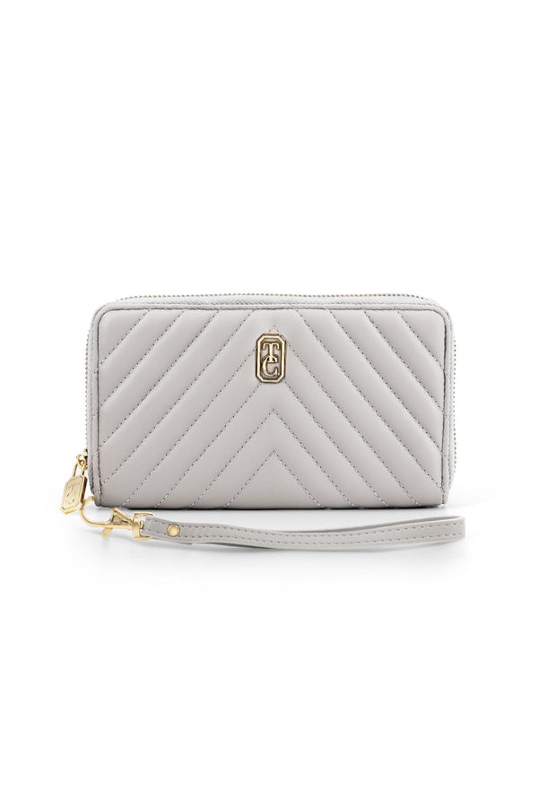 Carraig Donn Bordeaux Quilted Purse in Grey