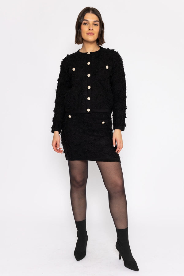 Carraig Donn Boucle Jacket in Black