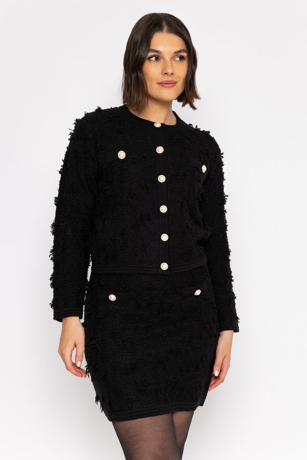 Carraig Donn Boucle Jacket in Black