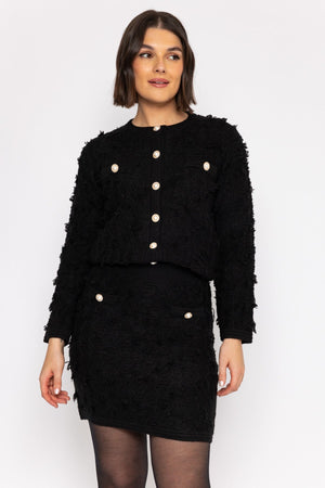 Carraig Donn Boucle Jacket in Black