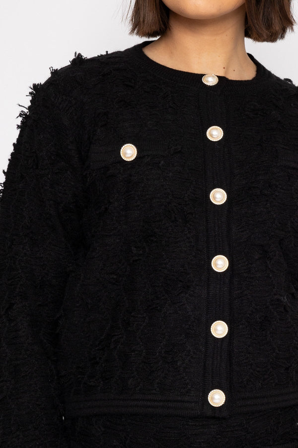 Carraig Donn Boucle Jacket in Black