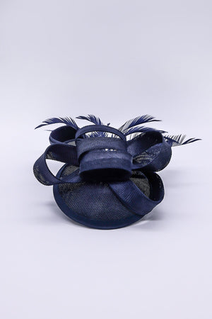 Carraig Donn Bow Detail Fascinator in Navy
