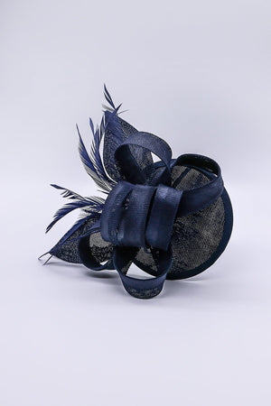 Carraig Donn Bow Detail Fascinator in Navy