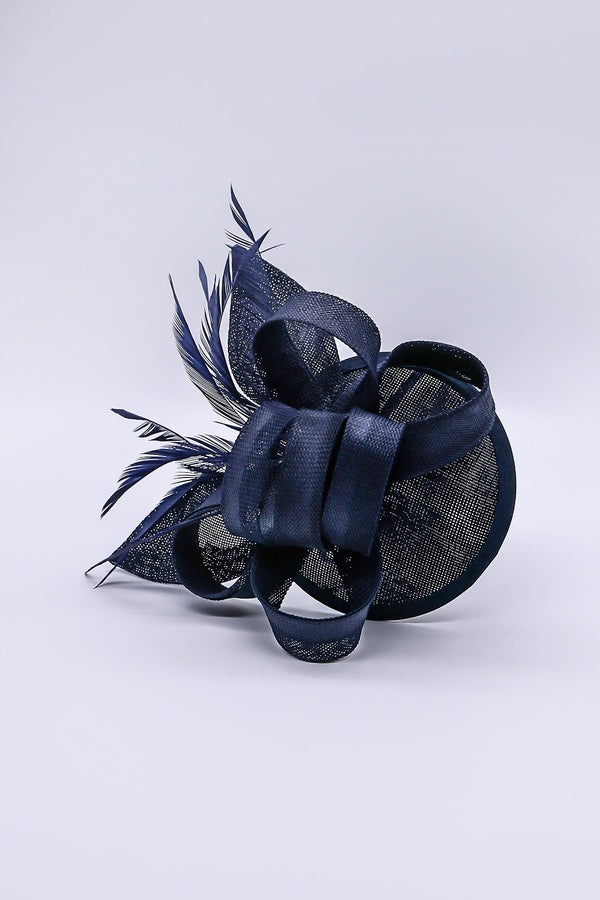 Carraig Donn Bow Detail Fascinator in Navy