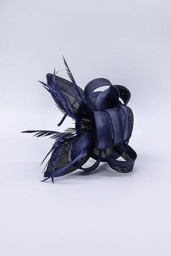 Carraig Donn Bow Detail Fascinator in Navy