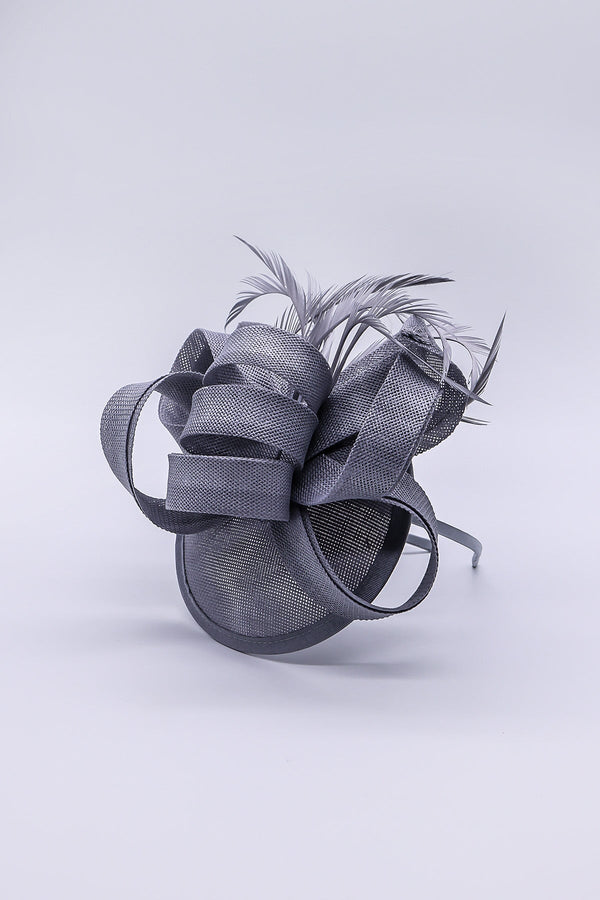 Carraig Donn Bow Detail Fascinator in Silver
