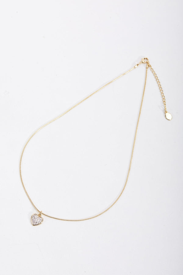 Carraig Donn Brilliant Gold Heart Shape Necklace