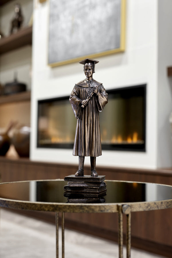 Carraig Donn Bronze Graduation Boy Sculpture