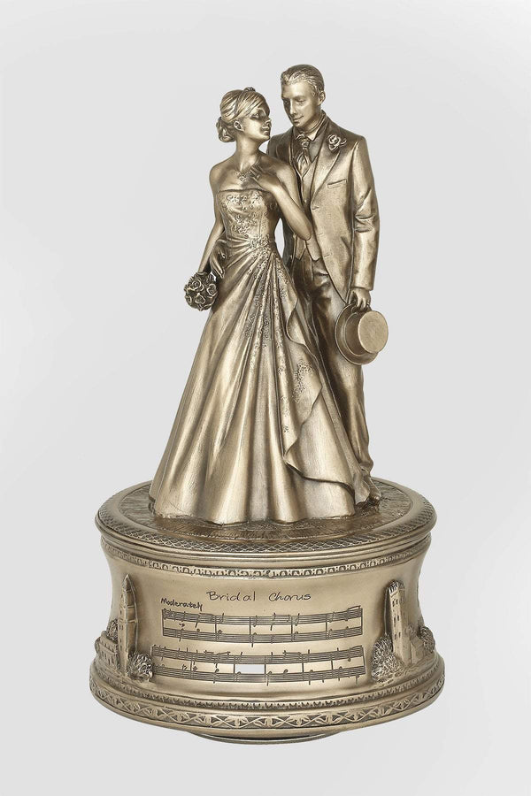 Carraig Donn Bronze Just Married Music Box