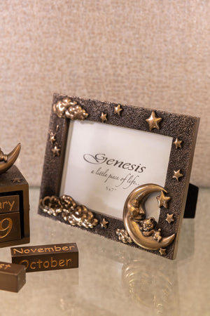 Carraig Donn Bronze Moon and Teddy Photo Frame