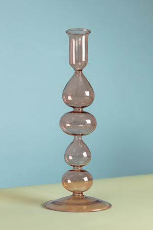 Carraig Donn Brown Glass Candle Stand