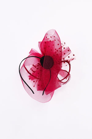 Carraig Donn Burgundy Hairband Fascinator