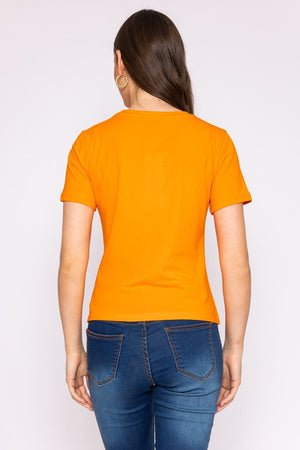 Carraig Donn Butterfly T-Shirt in Orange