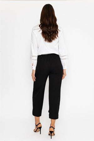 Carraig Donn Button Hem Trousers in Black