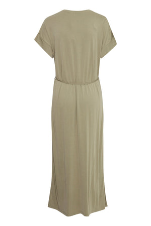 Carraig Donn Bypireni Khaki Green Midi Dress