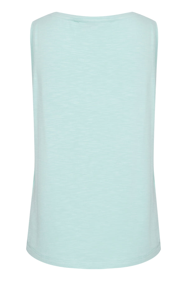 Carraig Donn Bysilti Aqua Blue Sleeveless Top