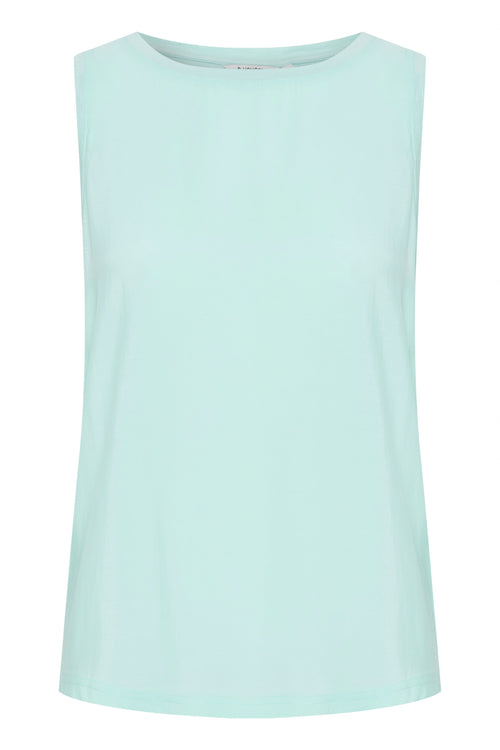Bysilti Aqua Blue Sleeveless Top