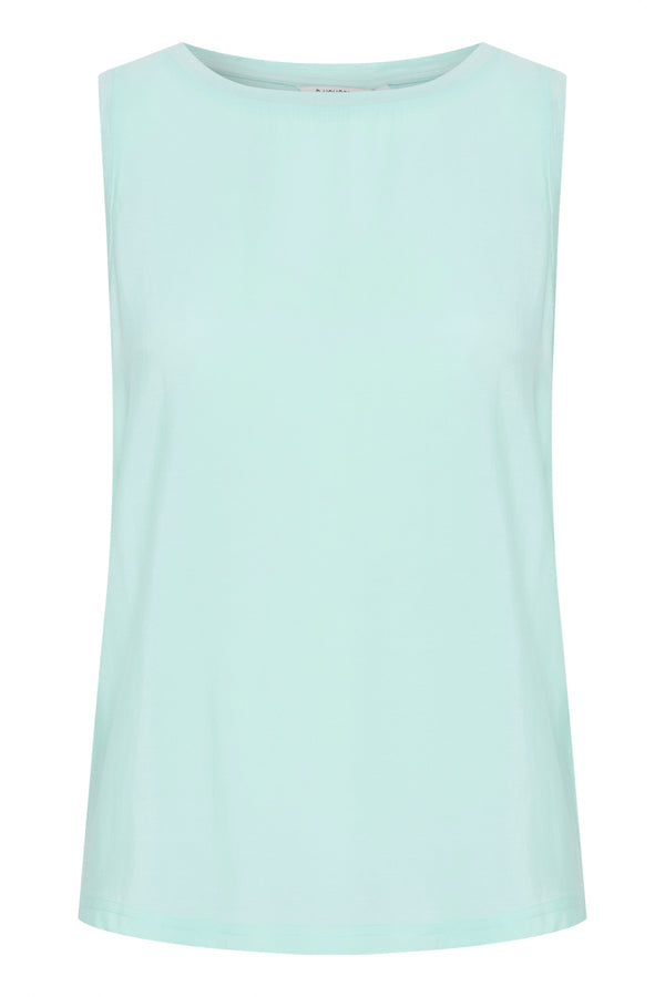 Carraig Donn Bysilti Aqua Blue Sleeveless Top