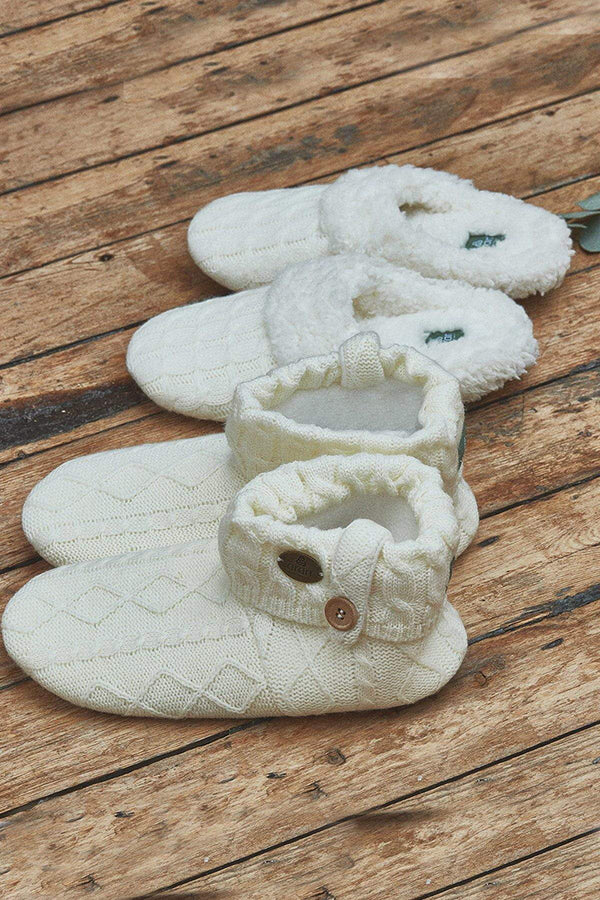 Carraig Donn Cable Knit Boot Slippers