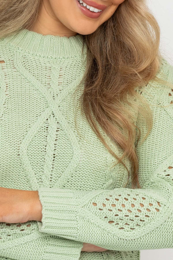 Carraig Donn Cable Knit Crew Neck