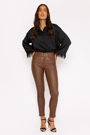 Carraig Donn Camel Pu Jeans