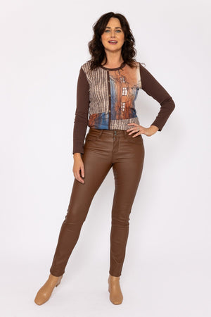 Carraig Donn Camel Pu Jeans