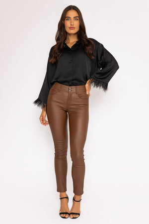 Carraig Donn Camel Pu Jeans
