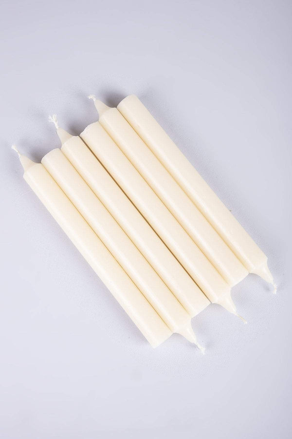 Carraig Donn Carraig Donn Set of 6 Baton Candles 220 x 22mm in Ivory