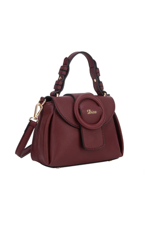 Carraig Donn Celia Crossbody Bag in Burgundy