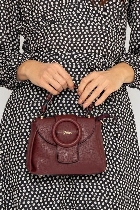 Carraig Donn Celia Crossbody Bag in Burgundy