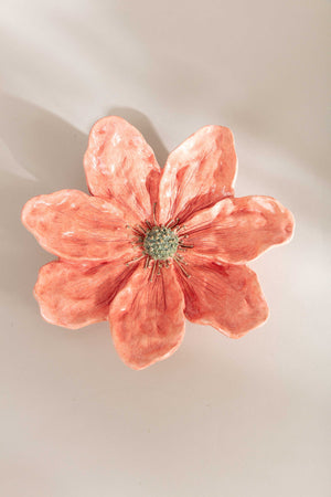 Carraig Donn Ceramic Clematis Wall Plaque