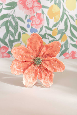 Carraig Donn Ceramic Clematis Wall Plaque