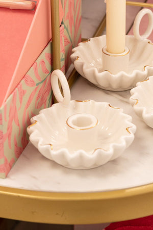 Carraig Donn Ceramic Dinner Candle With Carrier