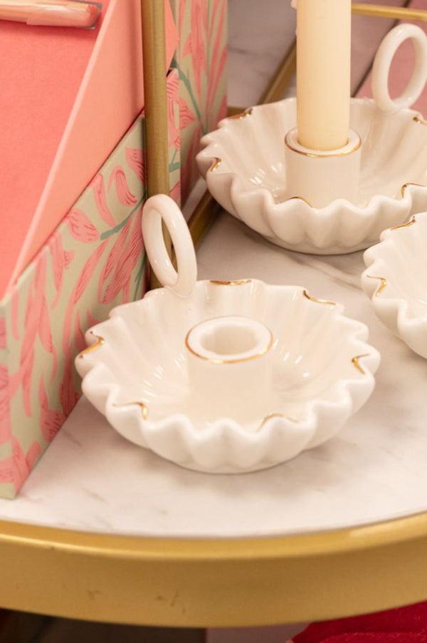 Carraig Donn Ceramic Dinner Candle With Carrier