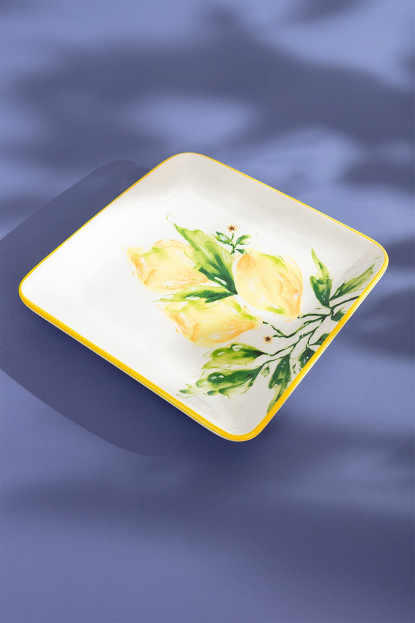 Carraig Donn Ceramic Lemon Square Plate