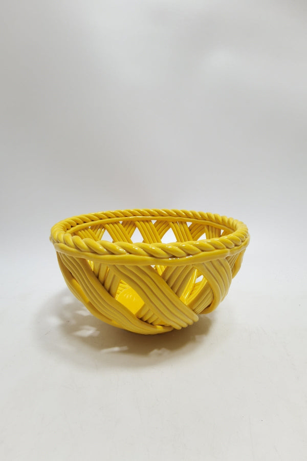 Carraig Donn Ceramic Weaved Bowl Yellow