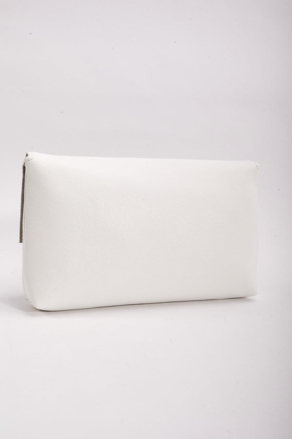 Carraig Donn Chain Detail Clutch in White