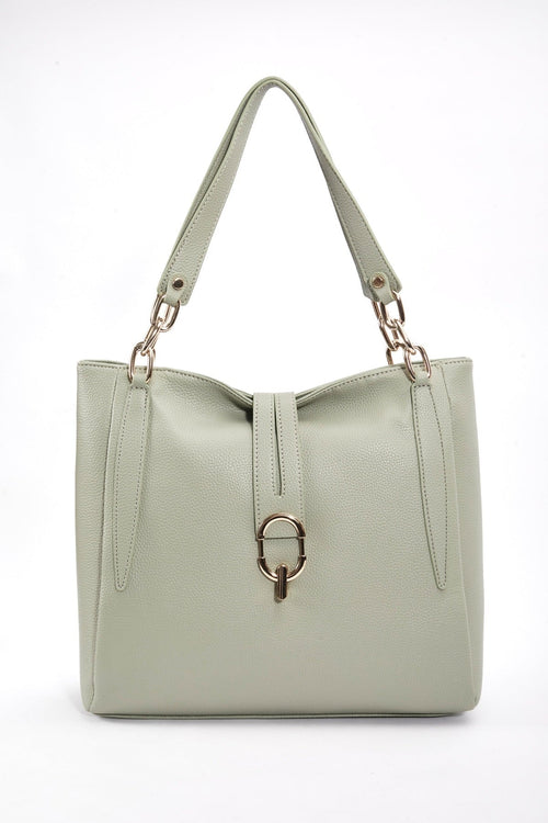 Carraig Donn Chain Detail Tote in Sage Green