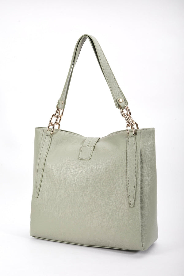 Carraig Donn Chain Detail Tote in Sage Green