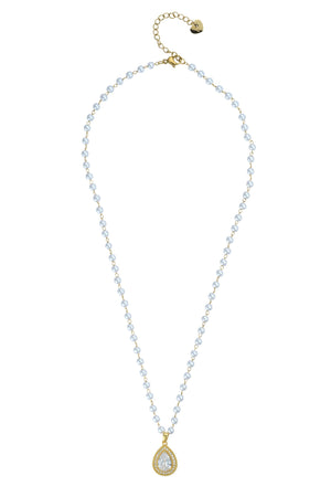 Carraig Donn Chaya Faux Pearl Gold Necklace