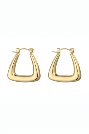 Carraig Donn Chunky Geometric Gold Hoops