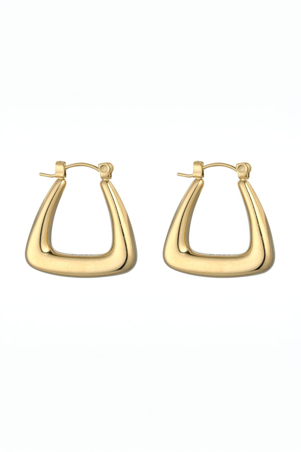 Carraig Donn Chunky Geometric Gold Hoops
