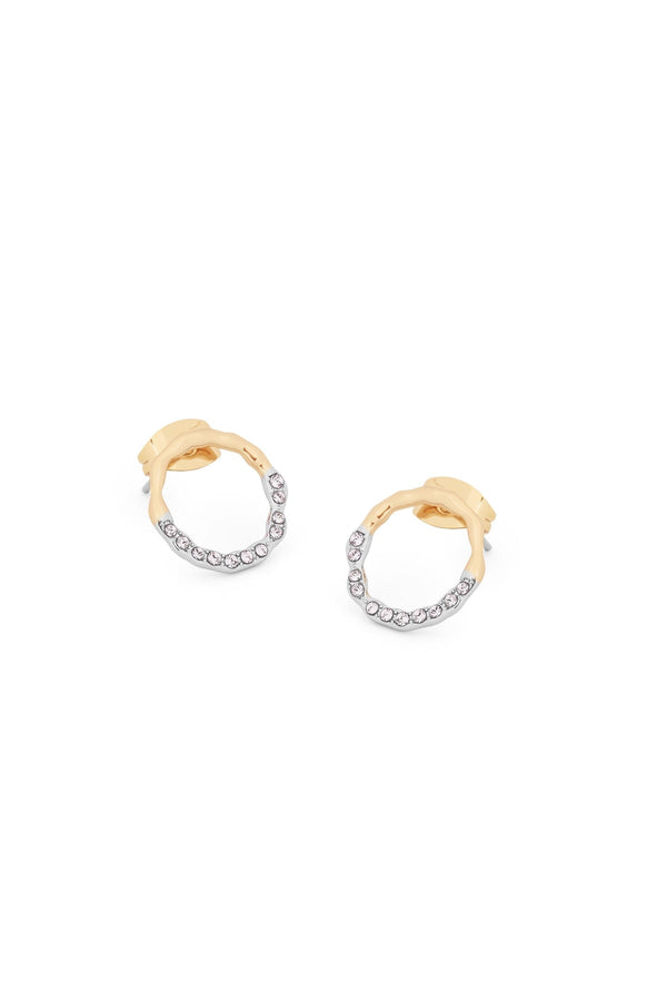 Carraig Donn Circle Pave Earrings