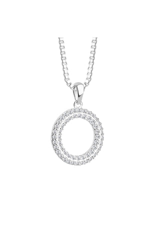 Carraig Donn Circle Pendant Multi Clear Stones