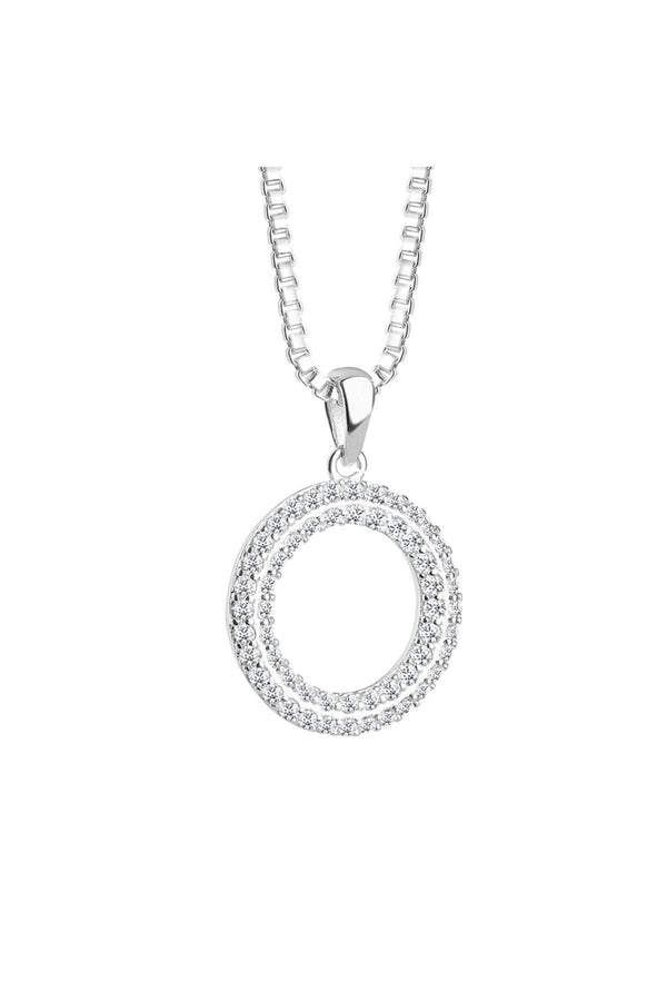 Carraig Donn Circle Pendant Multi Clear Stones