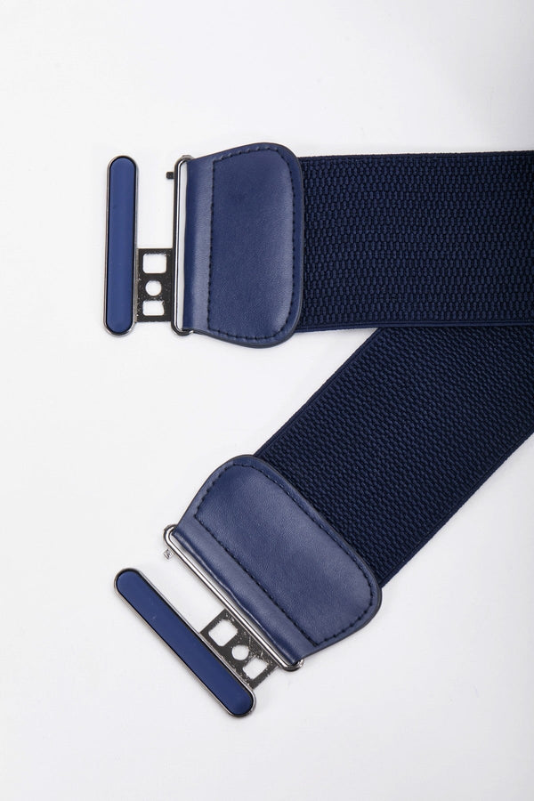 Carraig Donn Clasp Elastic Belt in Navy