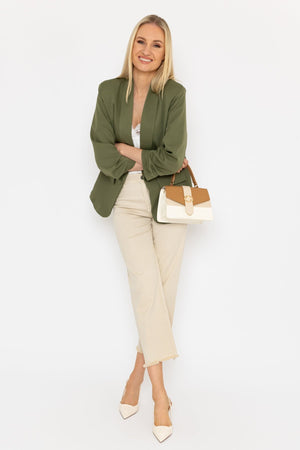 Carraig Donn Classic Blazer in Khaki
