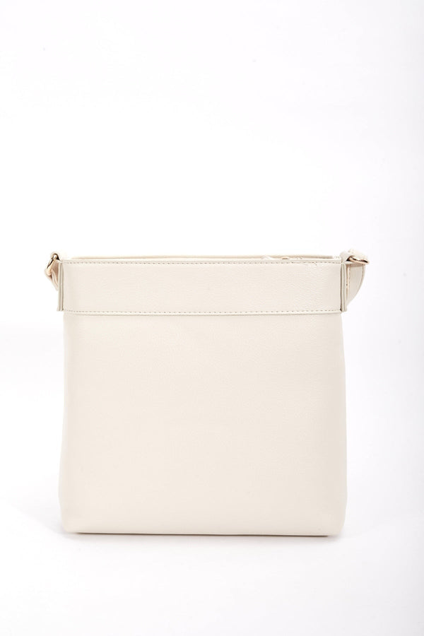 Carraig Donn Classic Crossbody Front Zip Bag in Cream