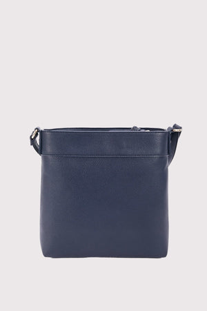 Carraig Donn Classic Crossbody Front Zip Bag in Navy